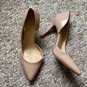 Nude Pointed Toe Pumps